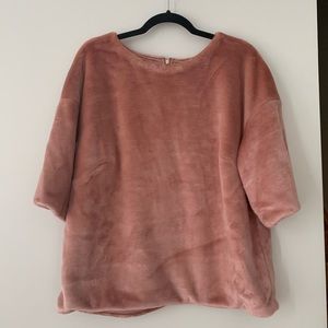 Fluffy Pink Top